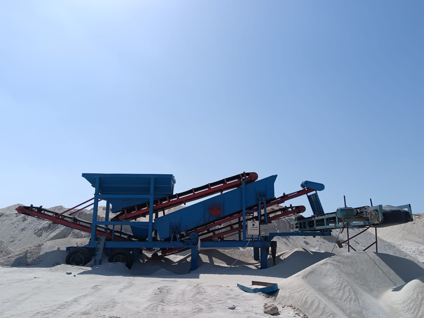 Heavy mechanical screening plant deployment mineral grading