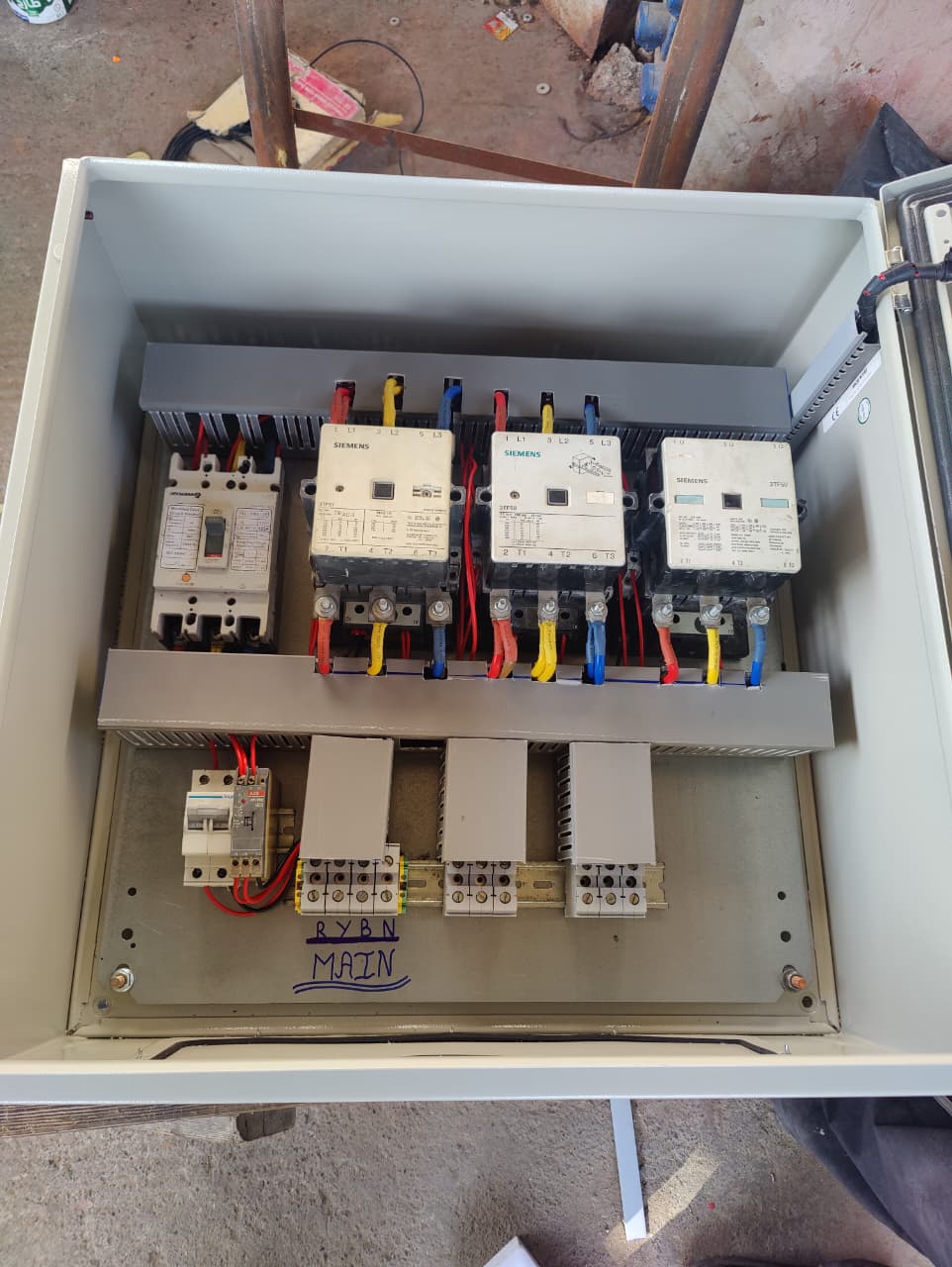 On site technical panel wiring infrastructure installation by expert technicians